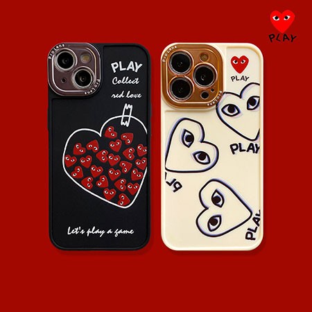 ブランド字母プリントアイフォン 14proComme des Garçonsケース