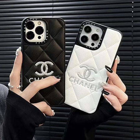 鹿柄 シャネル chanel アイフォーン 15pro max ケース 